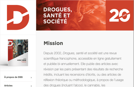 Drogues, santé & société