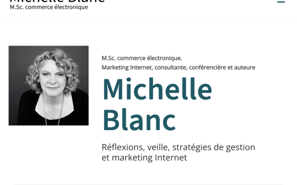 Conception et design Wordpress WooCommerce - La Fabrique de Blogs Montréal www.michelleblanc.com